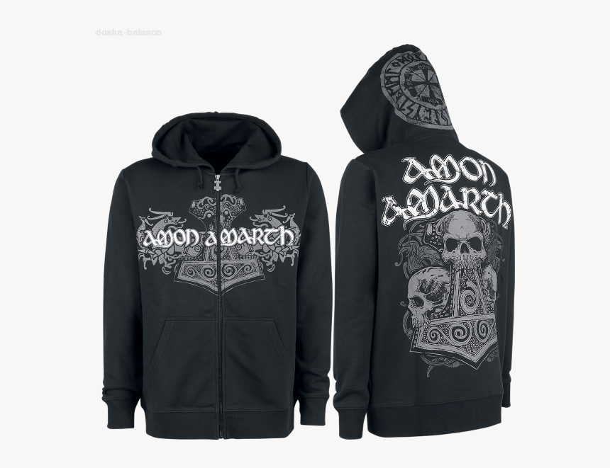 Amon Amarth Zip , Png Download - Amon Amarth Hoodie, Transparent Png, Free Download