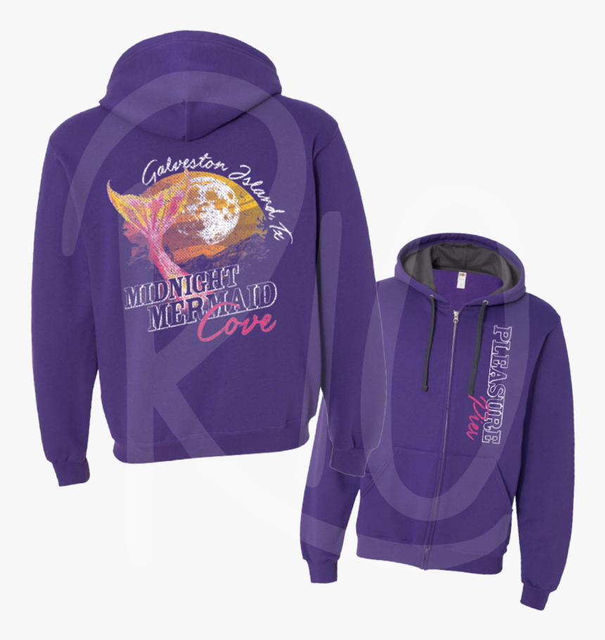 Gal Galv Pier Mermaid Lc Fb Zip - Hoodie, HD Png Download, Free Download