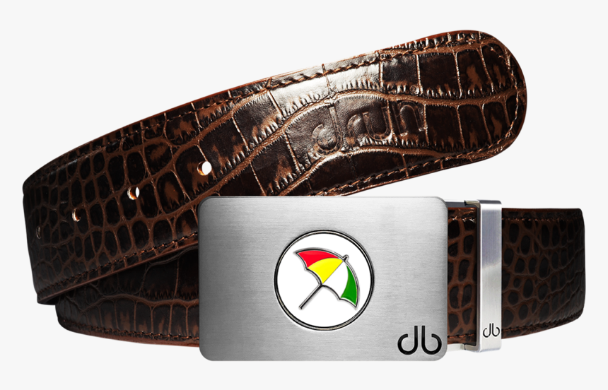 Arnold Palmer Crocodile Leather Belt In Dark Brown - Belt, HD Png Download, Free Download