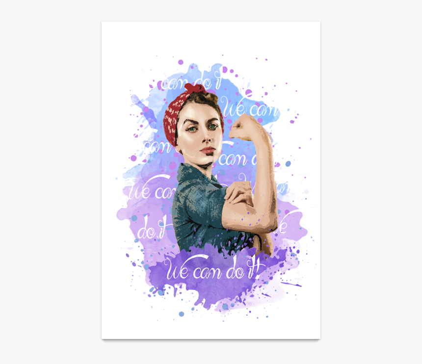Poster We Can Do It De Liz Dantasna - Caneca We Can Do It, HD Png Download, Free Download