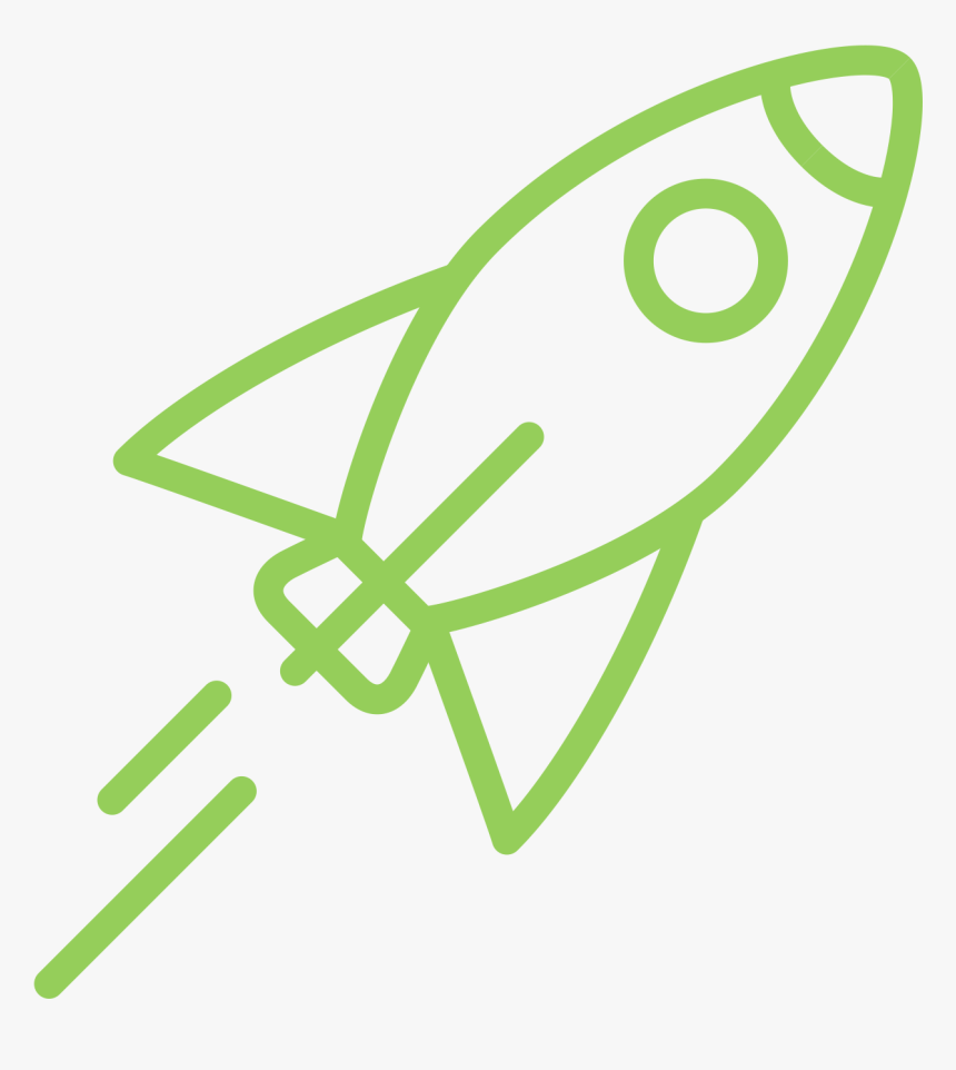 Rocket - Png Green Rocket Icon, Transparent Png, Free Download