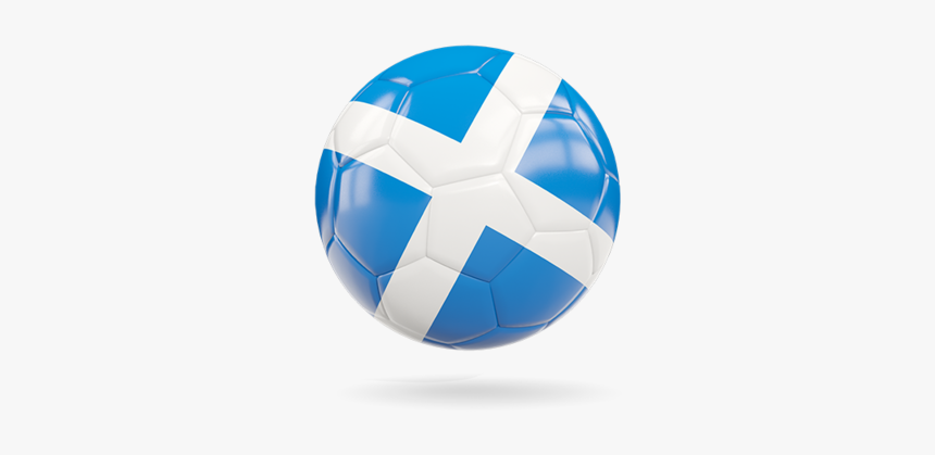 Glossy Soccer Ball - Soccer Ball Scotland Flag Football, HD Png Download, Free Download