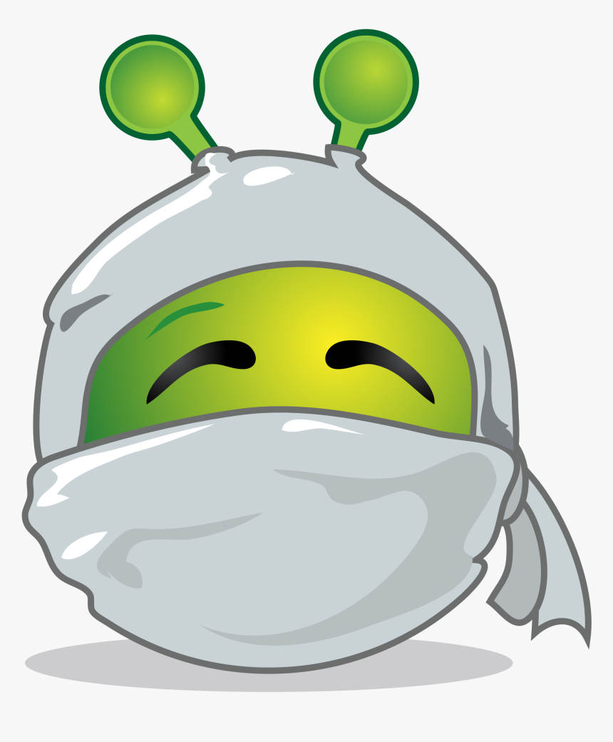 Smiley Green Alien , Png Download - Emoticon, Transparent Png, Free Download