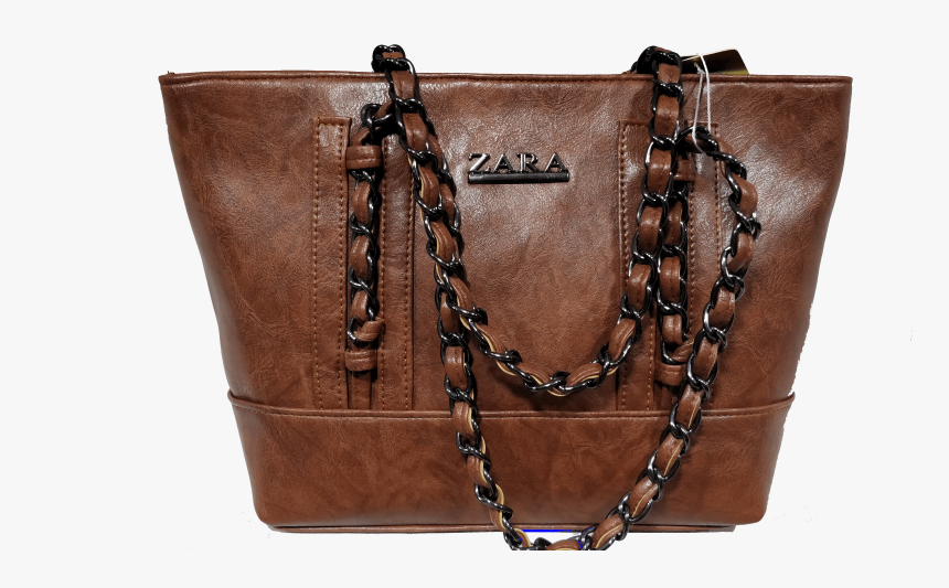 Black Chain Shoulder Bag Zara - Shoulder Bag, HD Png Download, Free Download
