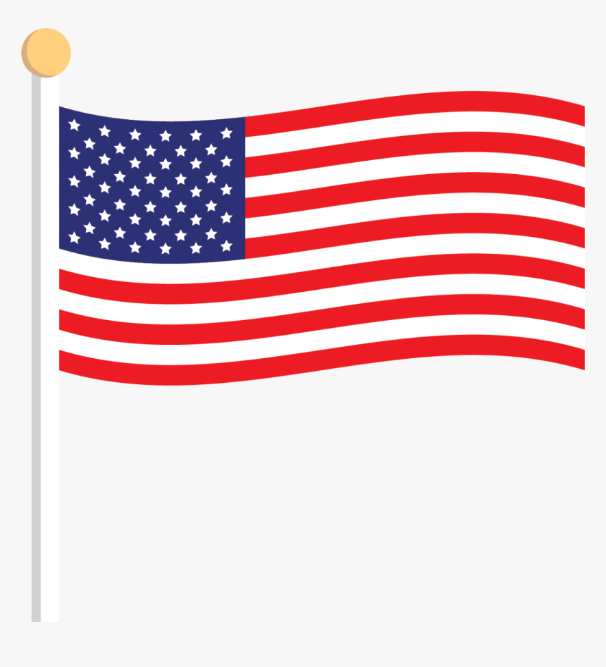 Transparent Usa Flag Clip Art - Cartoon American Flag Png, Png Download, Free Download