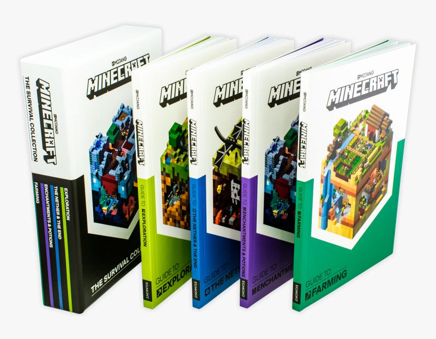 Minecraft The Survival Collection Book Set Png Minecraft - Minecraft Books Nether And The End, Transparent Png, Free Download