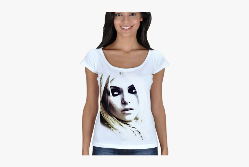 Taylor Momsen Kadın Açık Yaka Taylor Momsen Adında - T-shirt, HD Png Download, Free Download