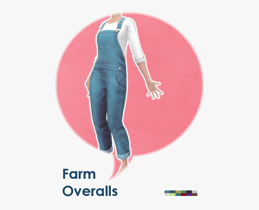 Farmer Overalls Png - Sims 4 Overalls Maxis Match, Transparent Png, Free Download