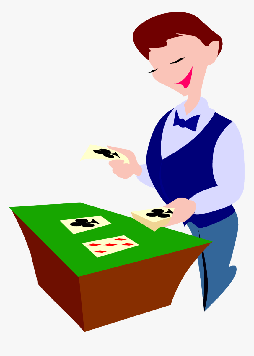 Transparent Blank Playing Card Png - Croupier Clipart, Png Download, Free Download