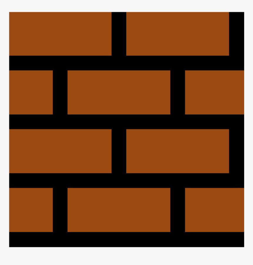 Mario Brick Png - Super Mario Bros Block Pixel Art, Transparent Png, Free Download