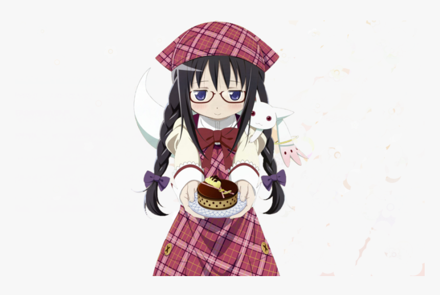 Glasses Madoka Clipart Homura Akemi Madoka Kaname Kyubey - Akemi Homura Happy Birthday, HD Png Download, Free Download