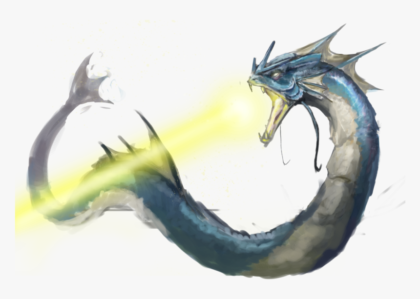 Clip Art Freeuse Gyarados Drawing Realistic - Solar Beam Png, Transparent Png, Free Download