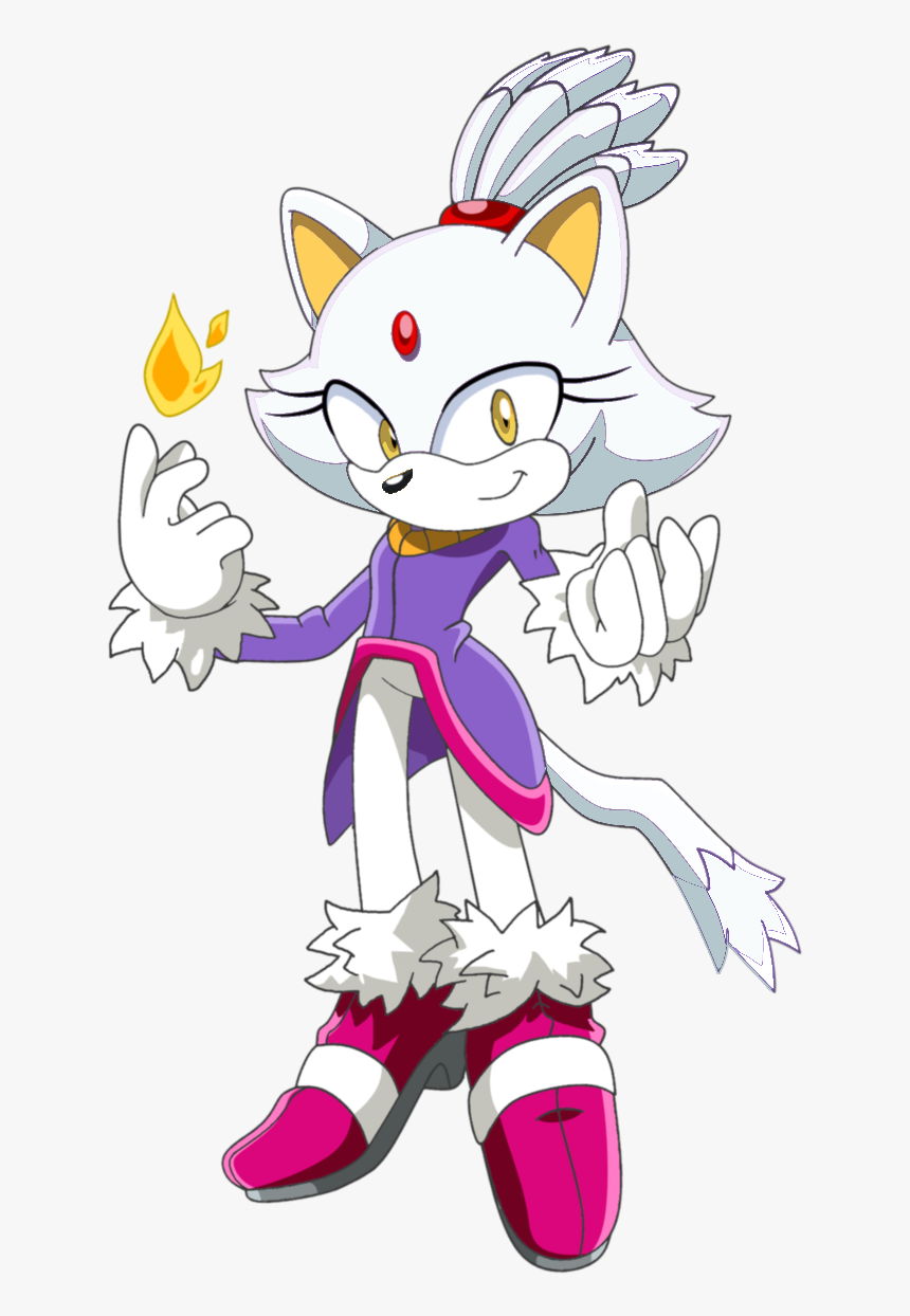 Blaze The Cat , Png Download - Silver The Hedgehog Blaze The Cat, Transparent Png, Free Download