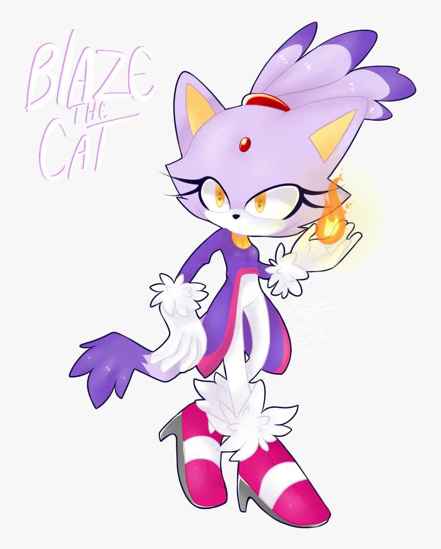Blaze The Cat - Cartoon, HD Png Download, Free Download