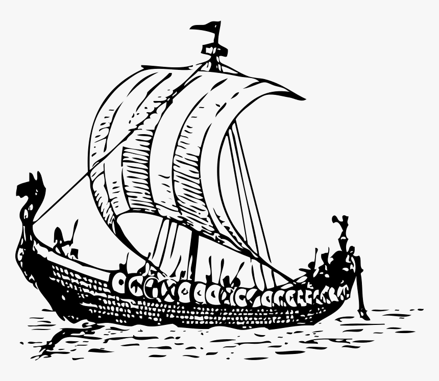 A Pirate Boat - Viking Ship Clip Art, HD Png Download, Free Download