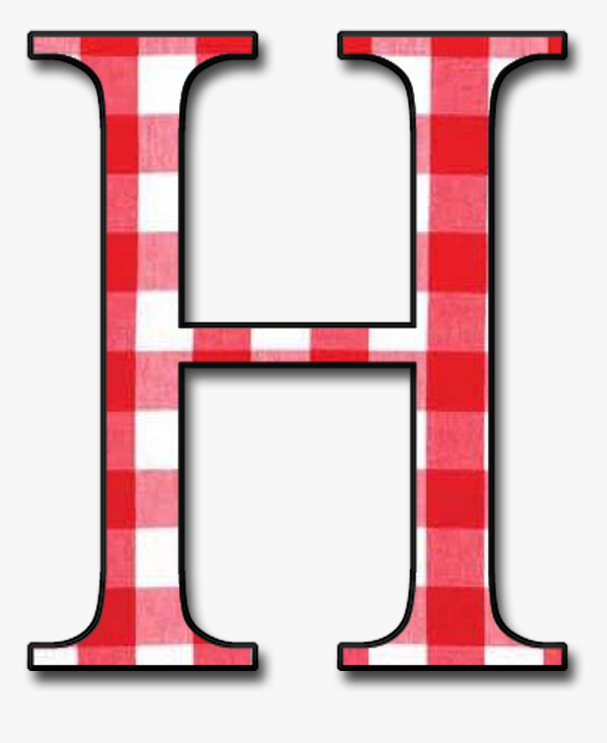 Ꭿϧc ‿✿⁀ Red Gingham, Ants, Alphabet Letters, Lettering - Clipart Transparent H, HD Png Download, Free Download