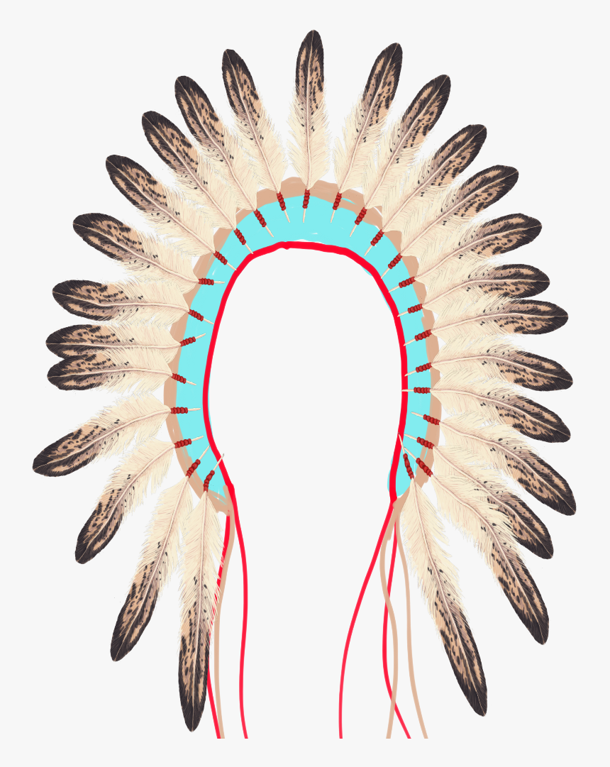 Feathers Indian Headress Freetoedit - Illustration, HD Png Download, Free Download