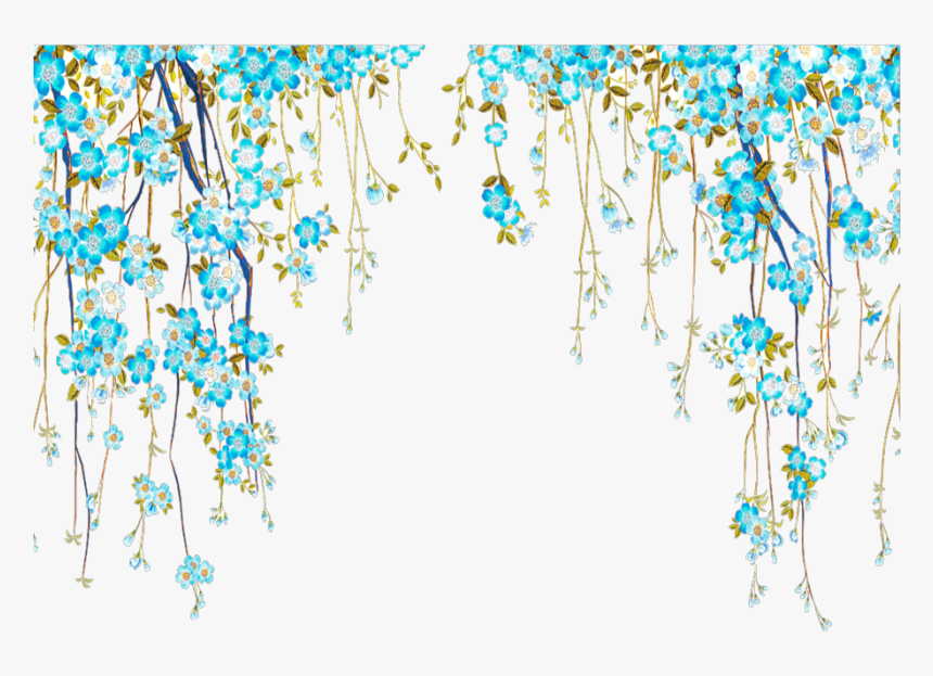 #mq #blue #flowers #flower #hanging #hanger - Art, HD Png Download, Free Download