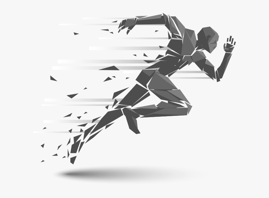 Running Royalty-free Silhouette Illustration - Running Man Drawing, HD Png Download, Free Download