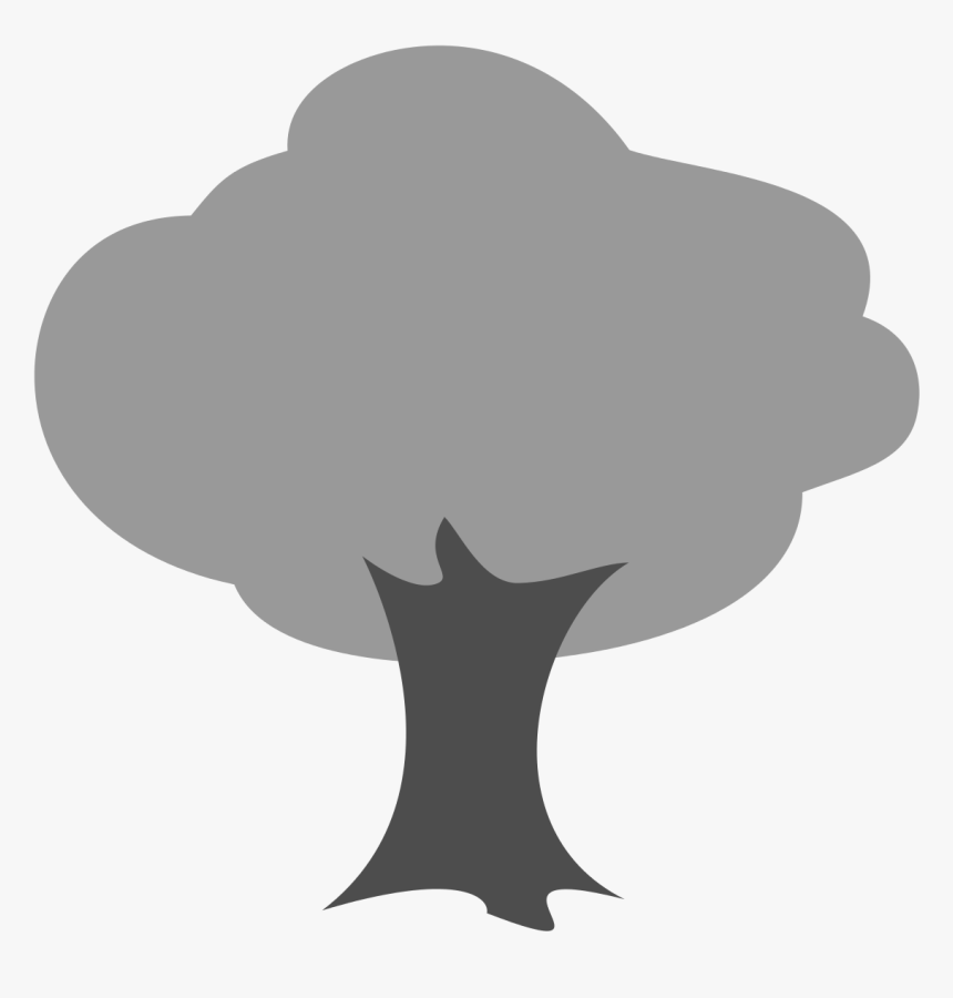 Trees Grey Symbol Png, Transparent Png, Free Download
