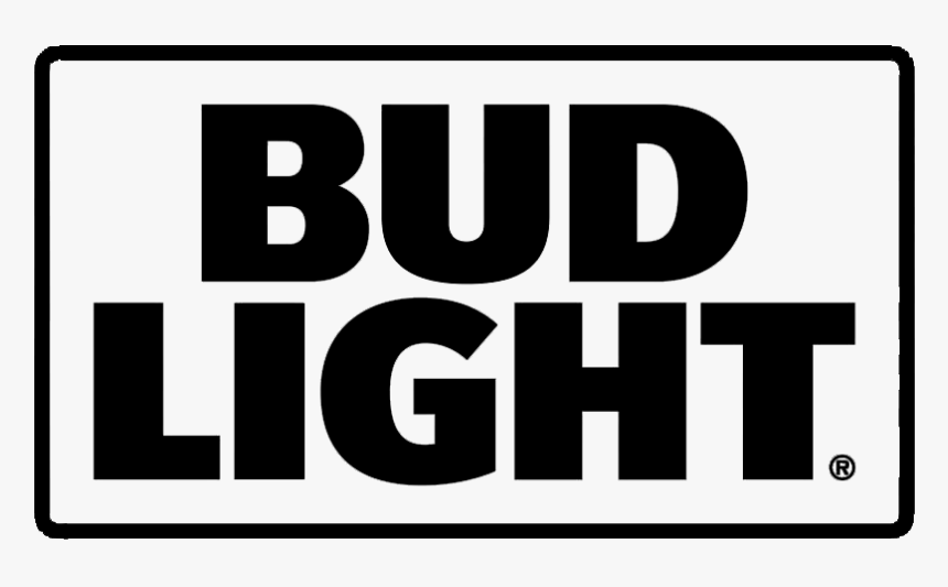 Bud Light Logo - Black-and-white, HD Png Download, Free Download