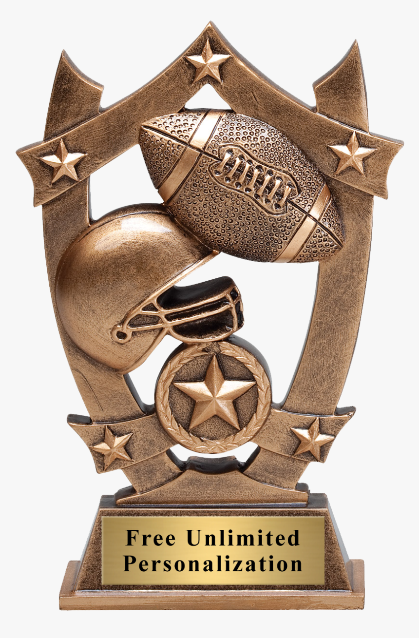 Star Shield Football Trophy , Png Download - Mechanic Awards, Transparent Png, Free Download