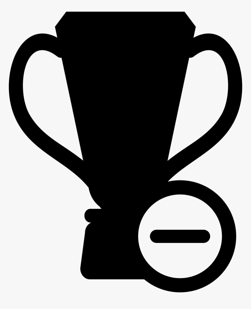 Football Trophy With Minus Sign - Trophy, HD Png Download, Free Download
