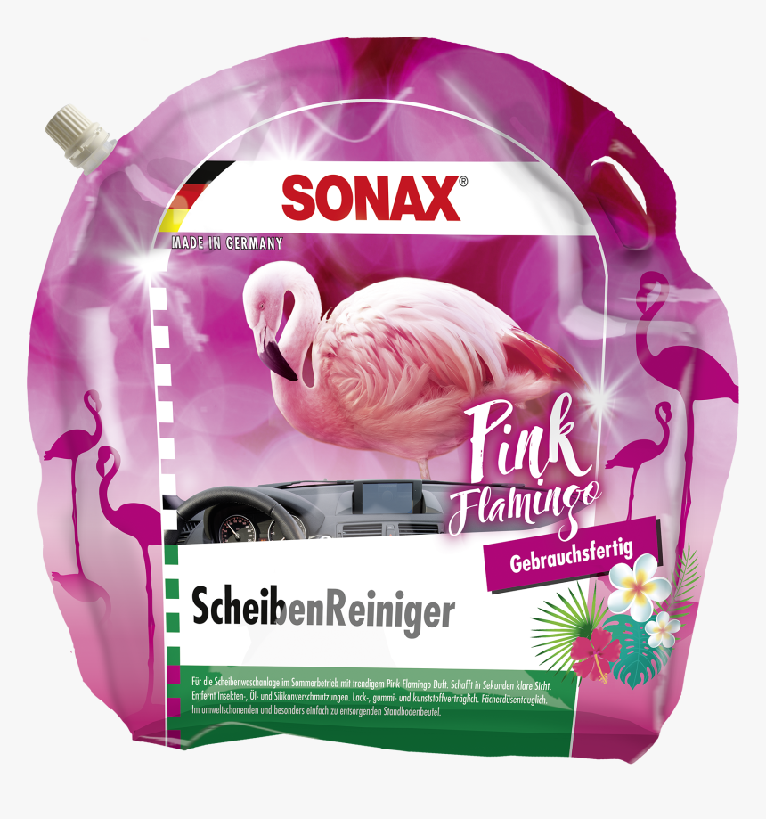 Sonax Pink Flamingo Scheibenreiniger, HD Png Download, Free Download