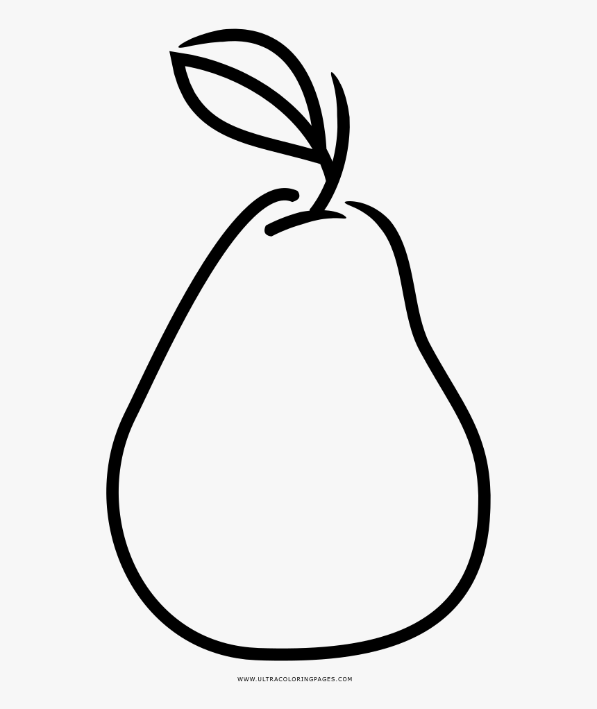 Pear Coloring Page - Line Art, HD Png Download, Free Download