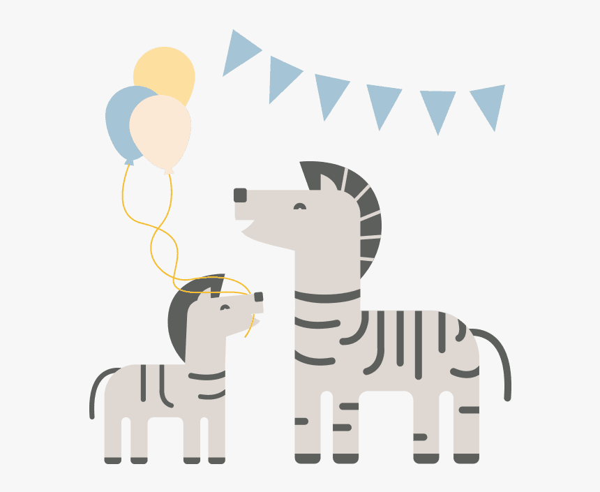 Baby Zebra Balloon Png, Transparent Png, Free Download