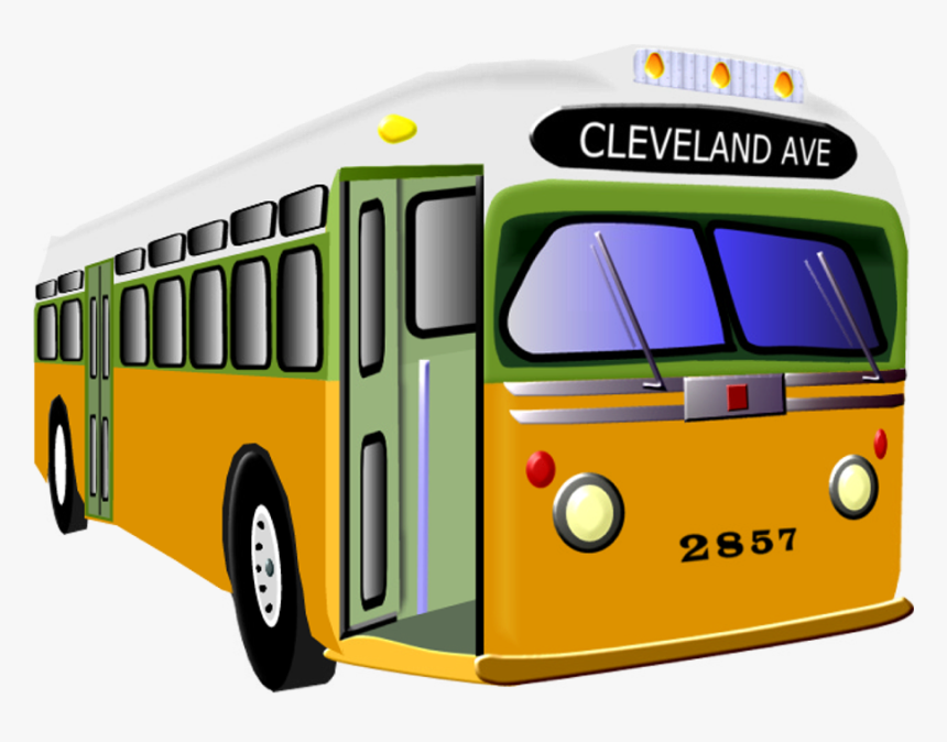 Edupic Social Studies Drawings Main - Cartoon Rosa Parks Bus, HD Png Download, Free Download