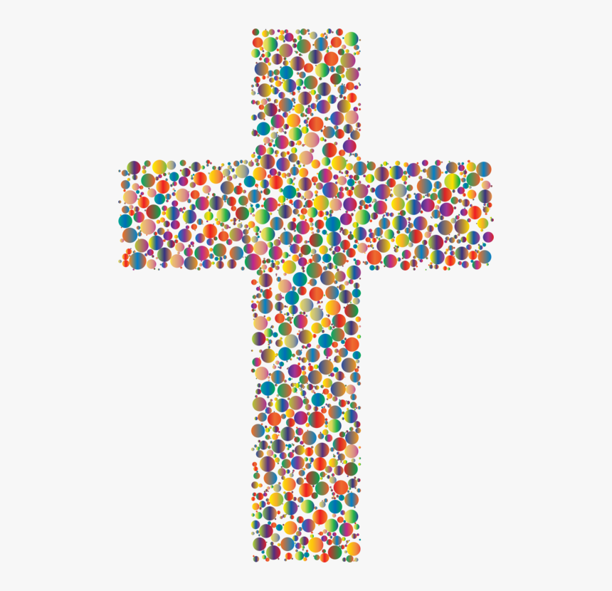 Christian Symbol Free Commercial Crucifix Vector Christianity - Cross Clip Art Colorful, HD Png Download, Free Download