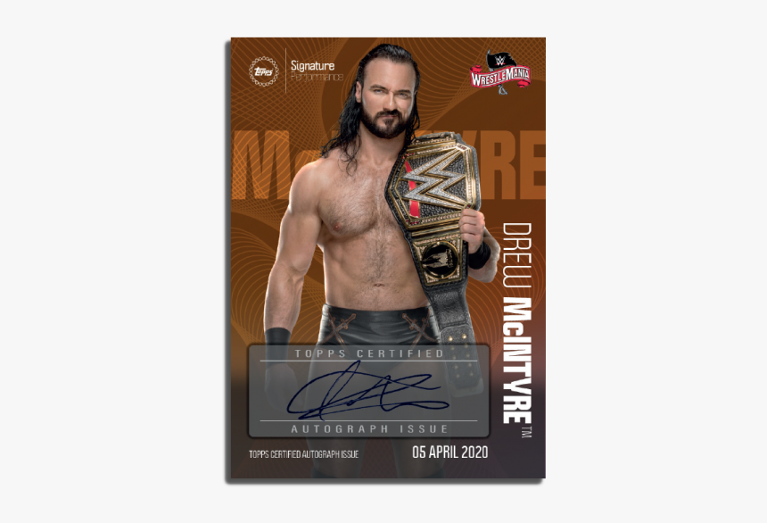 Drew Mcintyre Wwe Champion, HD Png Download, Free Download