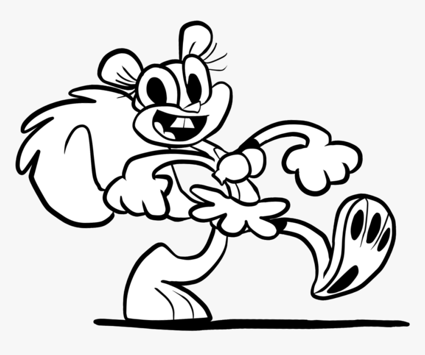 Sandy Cheeks By Joeywaggoner “i"ll Be There Faster - Squidward Drawing, HD Png Download, Free Download
