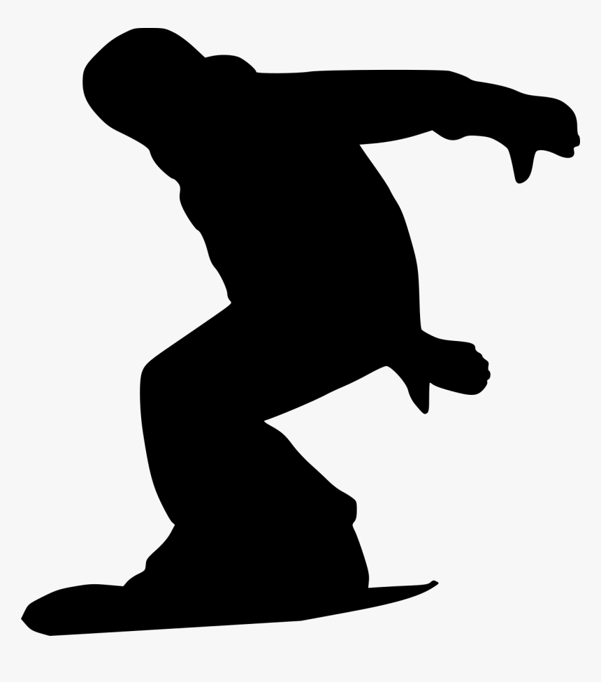 Snowboard Man Silhouette, HD Png Download, Free Download