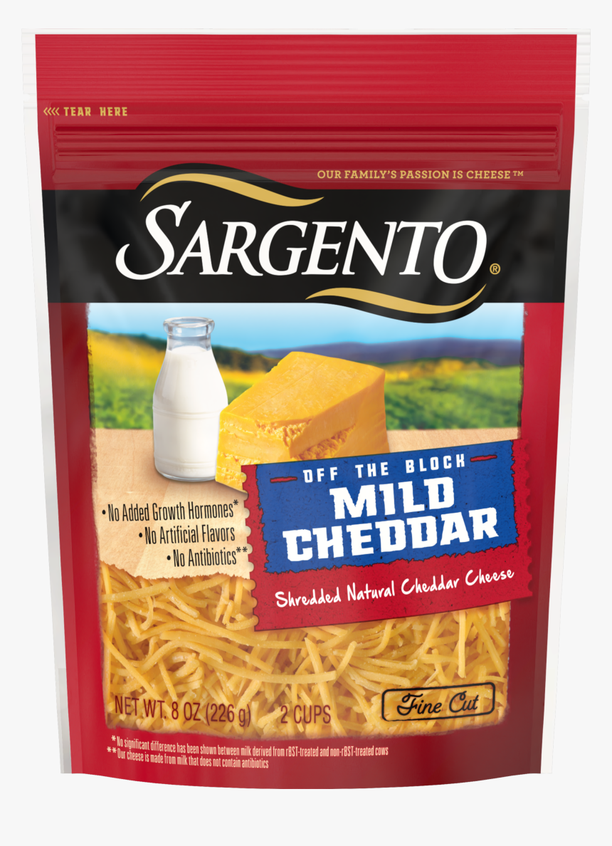 Sargento® Shredded Mild Natural Cheddar Cheese"
 Class="img - Sargento Mozzarella Cheese, HD Png Download, Free Download
