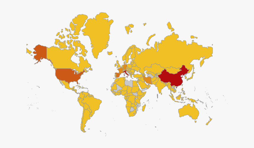 Territories With Confirmed Cases Of Covid 19, HD Png Download, Free Download