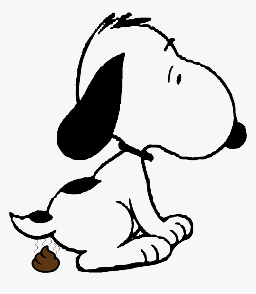 Dog Pooping Png - Snoopy Pooping, Transparent Png, Free Download