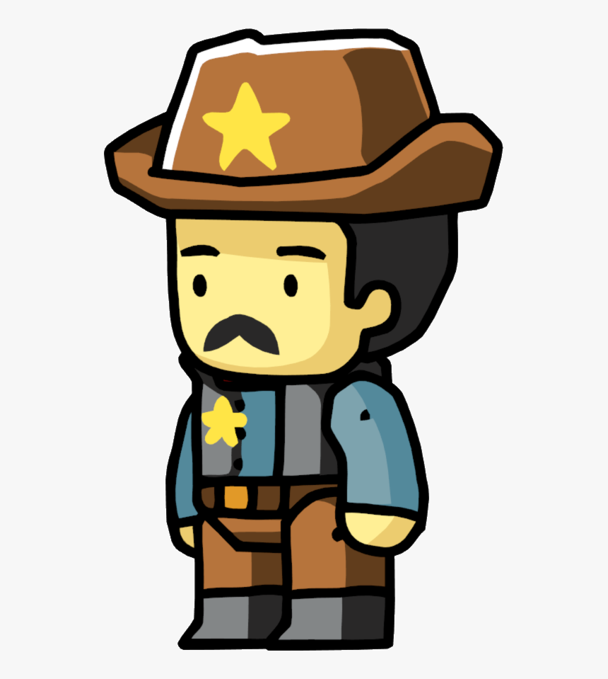 Clipart Library Library Sheriff Scribblenauts Wiki - Scribblenauts Sheriff, HD Png Download, Free Download