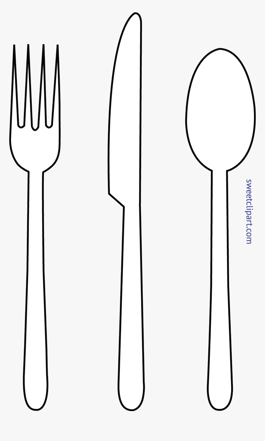 Fork Knife Clipart Png - Fork Knife Png White, Transparent Png, Free Download