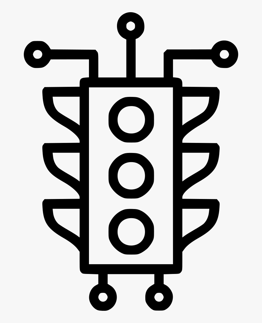 Traffic Controller Control Management Signal - Outline Of Traffic Signal, HD Png Download, Free Download