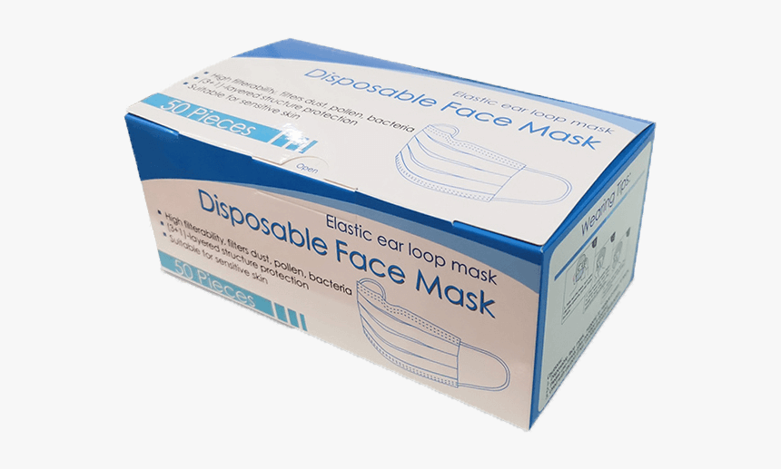 Surgical Masks Box - Box, HD Png Download, Free Download