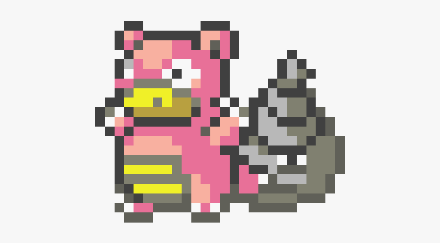 080 - Pokemon Pixel Art Slowbro, HD Png Download, Free Download