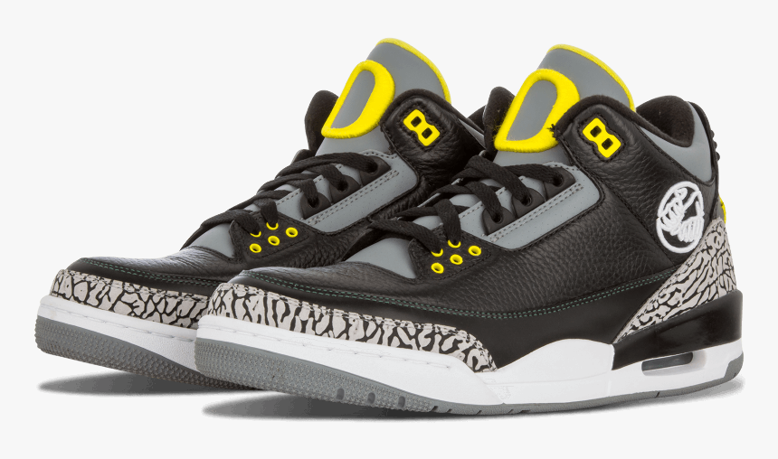 Jordan 3 Black Cement Png, Transparent Png, Free Download