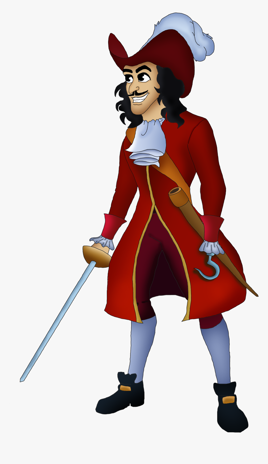 Disney Clipart Captain Hook - Captain Hook Disney Clipart, HD Png Download, Free Download