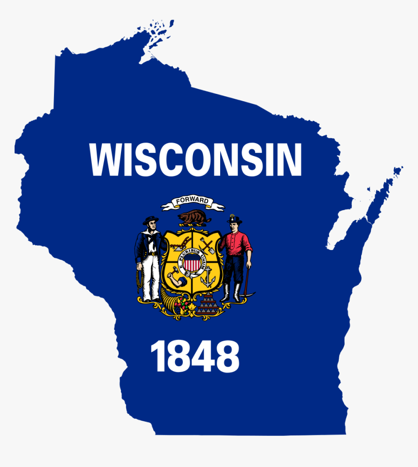 Wisconsin State Flag, HD Png Download, Free Download