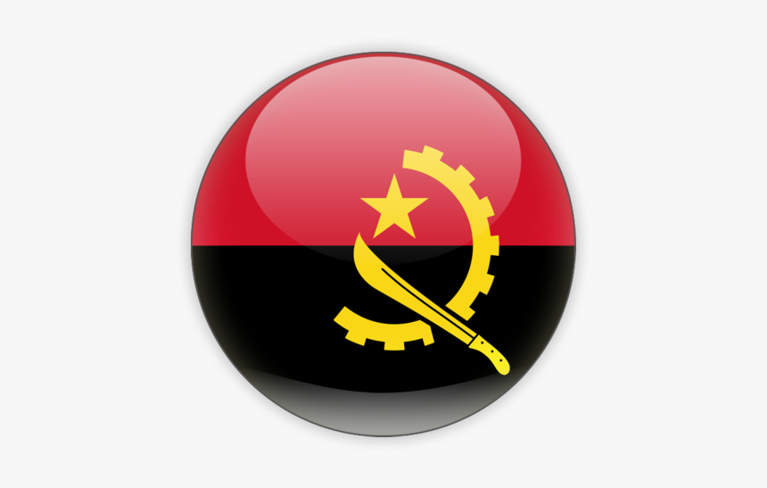Angola Round Flag Png, Transparent Png, Free Download