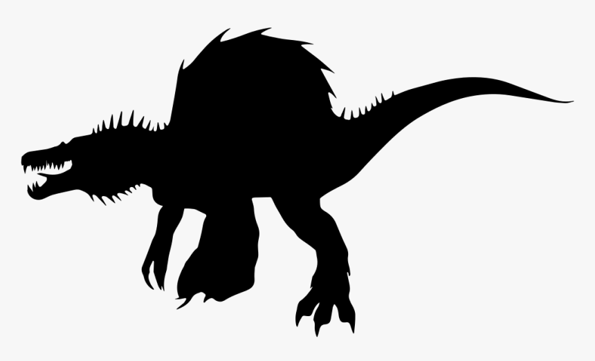 Dinosaur Shape Of Spinosaurus - Transparent Dinosaurs Silhouette Png, Png Download, Free Download