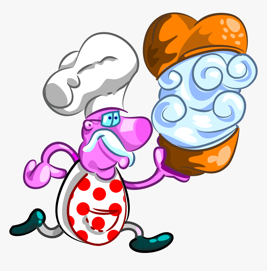 Wladek Le Chef Clip Arts - Running Cook, HD Png Download, Free Download