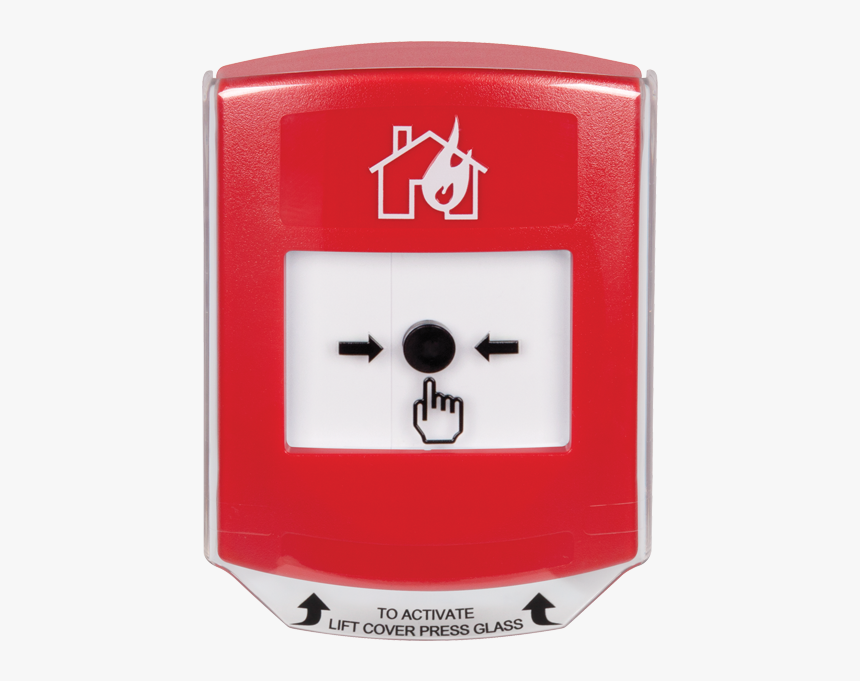 Resettable Fire Push Button - Carmine, HD Png Download, Free Download
